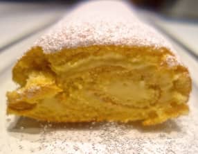 Gâteau roulé au lemon curd