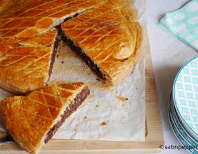 Galette des rois noix de coco chocolat