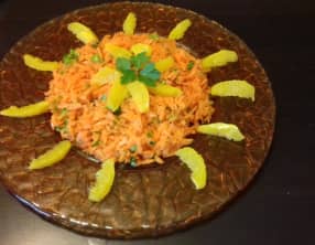 Salade orientale carotte, orange et coriandre