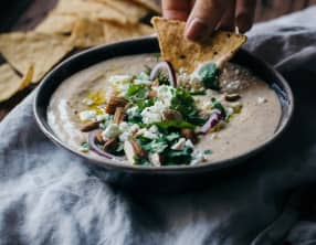 Houmous de haricots blancs et amandes