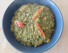 Lentilles au lait de coco et curry
