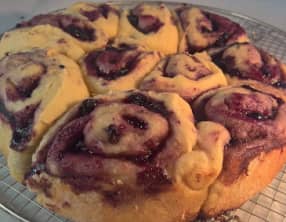 Brioches aux myrtilles