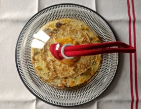 Gâteau de crêpes à l'orange curd