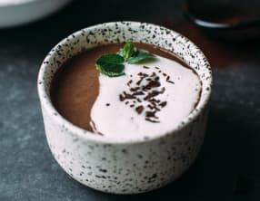 Chocolat chaud à la menthe poivrée