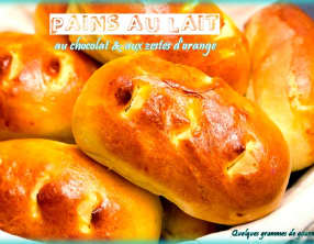 Pains au lait au chocolat et aux zestes d'orange