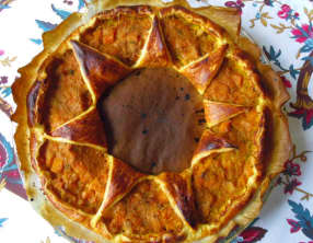 Feuilleté végétal de butternut aux poireaux