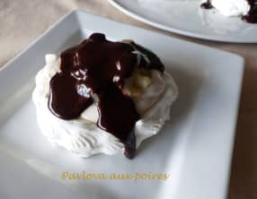 Pavlova aux poires