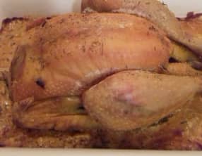 Poulet rôti sauce moutarde
