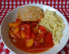 Rôti de porc moelleux aux légumes