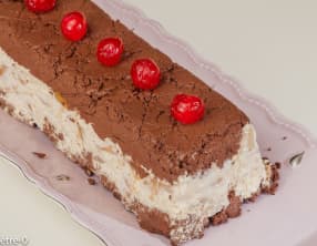 Terrine mascarpone de poires, chocolat