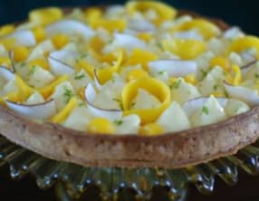 Tarte citron, mangue et coco, d’après Isabelle