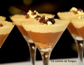 Mousses au chocolat et au spéculoos