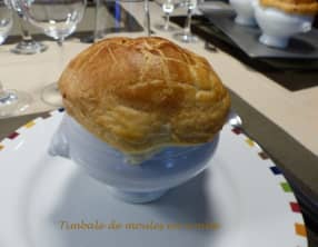 Timbale de moules en croûte