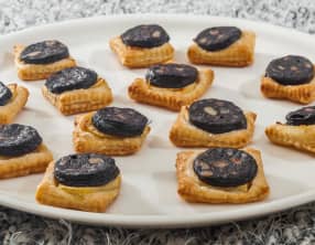 Feuilletés au pomme et au boudin