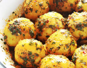 Pommes de terre sauce chermoula