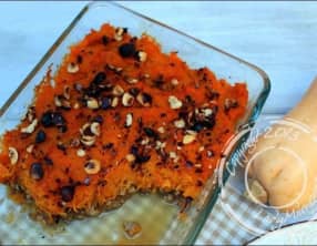 Parmentier de veau et butternut aux noisettes