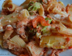 Rigatonis aux Légumes et au Thon