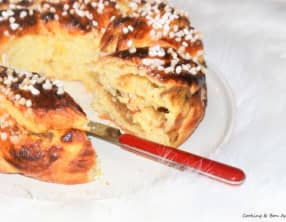 Brioche tressée rhubarbe et vanille