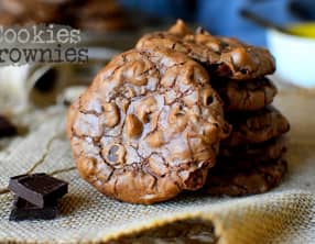 Cookies brownies americains