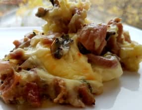 Parmentier d’andouillettes au Chaource