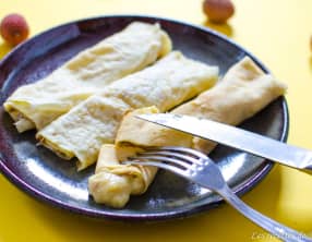 Crêpes aux litchis