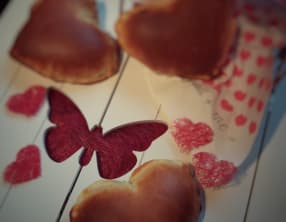 Coeurs briochés à partager