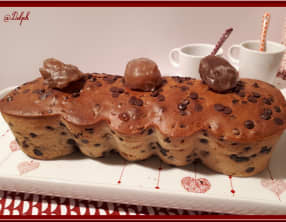 Cake aux pépites de chocolat et marrons glacés