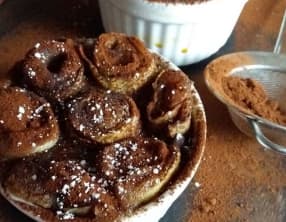 Petits gratins de crêpes aux marrons