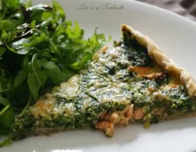 Tarte saumon et épinards