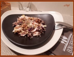 Salade de quinoa, betterave rouge et endive