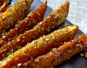 Wedges de patates douces