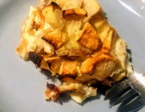 Clafoutis Pommes bananes et rhum