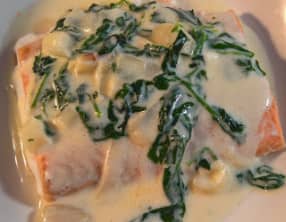 Saumon sauce au cresson