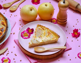 Tarte aux poires nashi et mahaleb