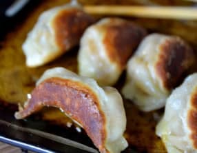 Guo tie au potiron et shiitatake