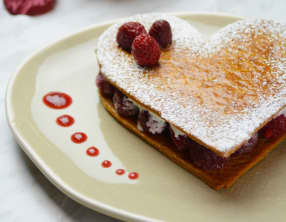 Mille-feuille framboises chantilly