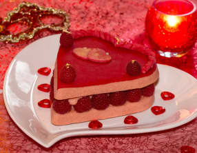 Coeur gourmand aux pralines roses