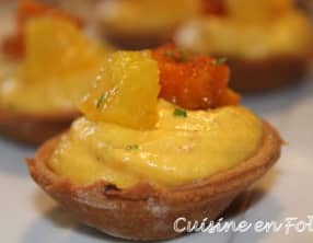 Tartelettes apéritives potimarron et orange