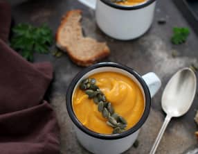 Velouté de châtaigne, potimarron, patate douce