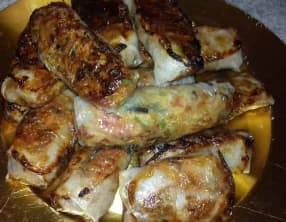 Nems au poulet et à la coriandre cuisson au four