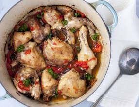 Poulet à l'italienne aux poivrons