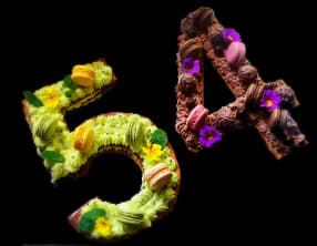 Number cake pour anniversaire branché