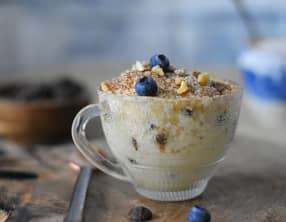 Mug cake banane chocolat au micro-ondes