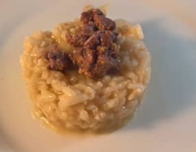 Risotto à l’huile de truffe et foie gras