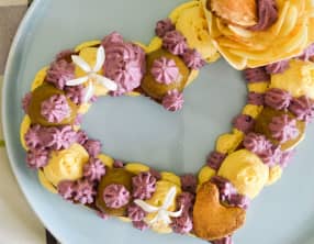 Heart cake hibiscus, vanille, myrtille