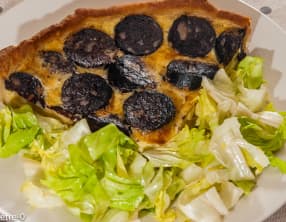 Quiche aux boudins et pommes