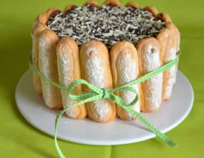 Charlotte au chocolat et à la poire