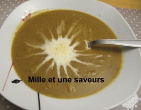 Soupe de lentilles et saucisses de morteau