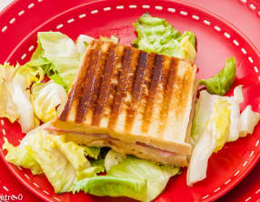 Croque monsieur jambon, comté et patates douces