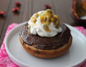 Donuts chocolat et sa chantilly passion